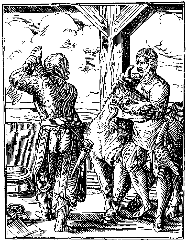 The_Bumeat eating animal slaughtertcher_and_his_Servant_drawn_and_engraved_by_J_Amman_Sixteenth_Century