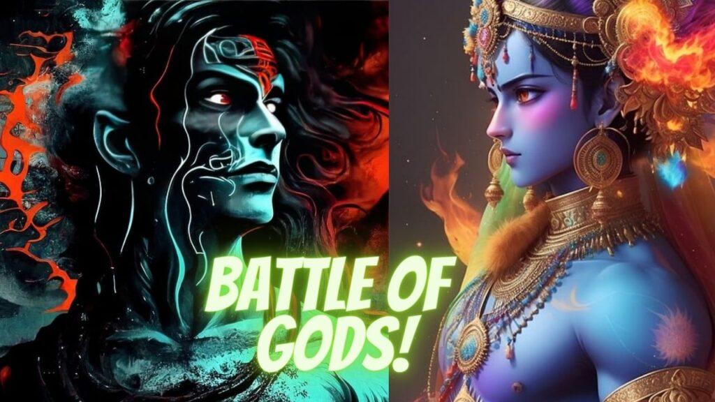 krishna vs shiva battle